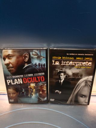6 películas DVD, suspense, Plan oculto, La interprete, Cop Land, Munich y mas