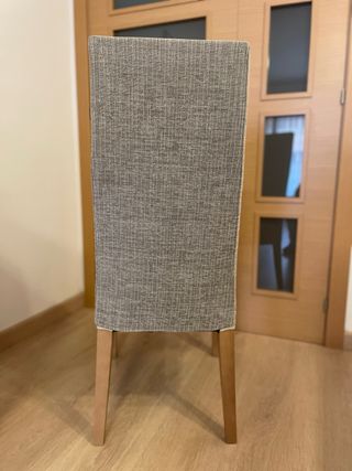 Lote 4 sillas madera maciza. Desenfundables.