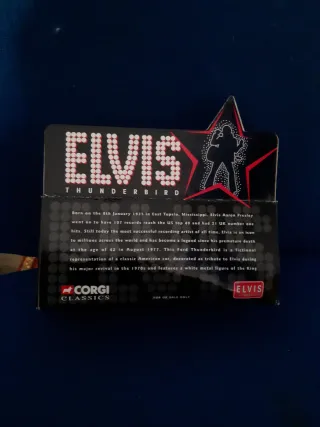 Coche Corgi Elvis Thunderbird Rosa