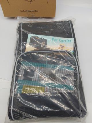 morpilot Transportín Perro Gato, Bolsa Transporte Transpirable para Mascotas, Portador de Viaje con Correa de Hombro Ajustable,