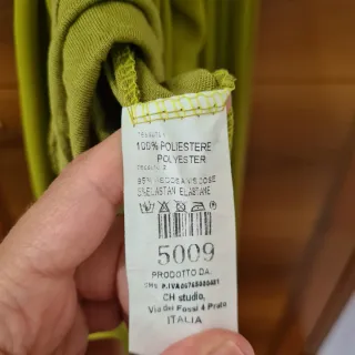 Abito stile impero verde taglia unica