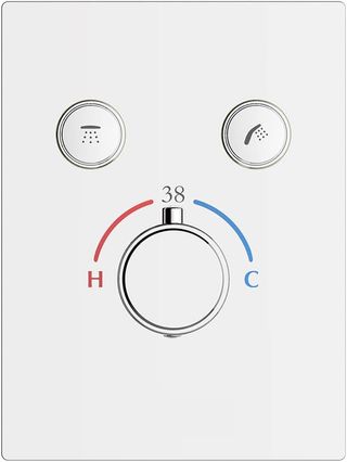 Grifo termostático ducha para empotrar 2 VIAS PUL