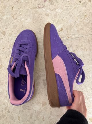 Zapatillas Puma Palermo Moradas totalmente nueva