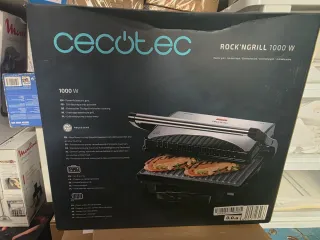 Parrilla Eléctrica Cecotec Rock N Grill 1000W