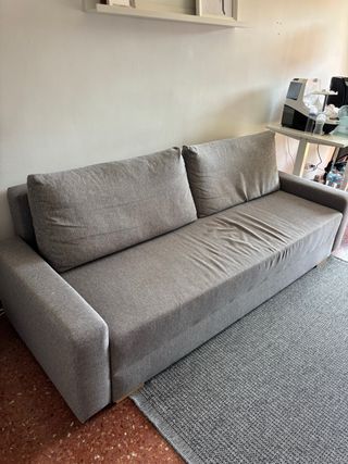 Sofá Ikea Gris Tela
