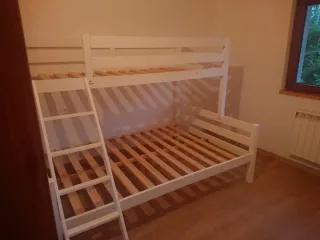 Litera blanca con cama 135cm recoger en Liebana