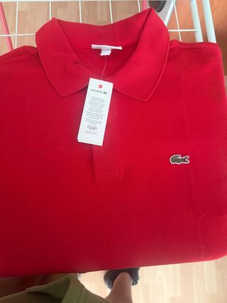 Polo Lacoste Rojo Original Talla XXL