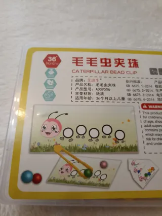 Juego educativo orugas y cuentas.