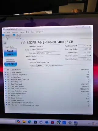 4TB SSD NVMe M.2 PCIe Gen 4x4 IRDM