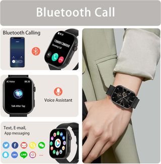 AVUMDA Reloj Inteligente Hombre Mujer,2.01" Smartw