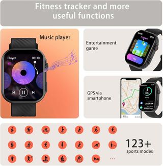 AVUMDA Reloj Inteligente Hombre Mujer,2.01" Smartw