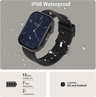 AVUMDA Reloj Inteligente Hombre Mujer,2.01" Smartw