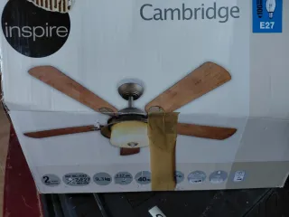 Ventilador de techo madera y metal