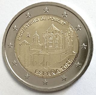 España 2026, Monasterio de Poblet, moneda 2 euros