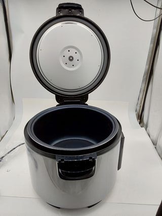 VEVOR Olla Arrocera Comercial de 45 Tazas, 9 Litros y Calentador con Olla Interior Antiadherente, Cocción Rápida y Mantenimiento