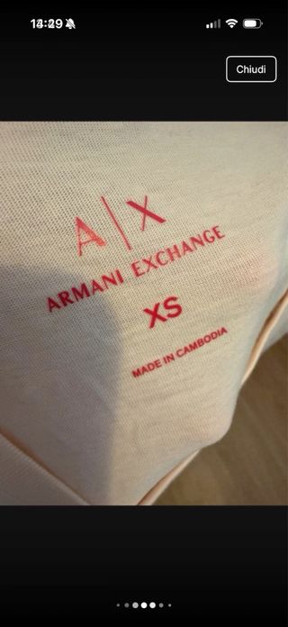 T-shirt Armani Exchange donna cotone
