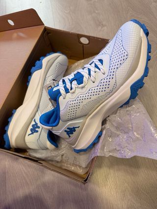 Zapatillas Kappa Blancas y Azules Talla 42