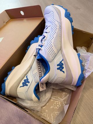 Zapatillas Kappa Blancas y Azules Talla 42