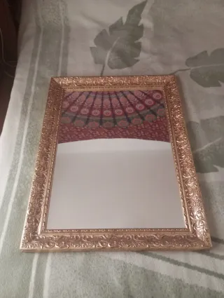 Espejo antiguo dorado 82x62