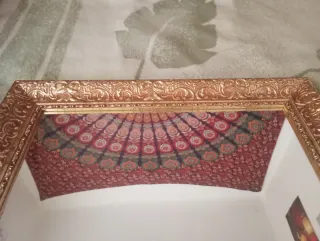 Espejo antiguo dorado 82x62