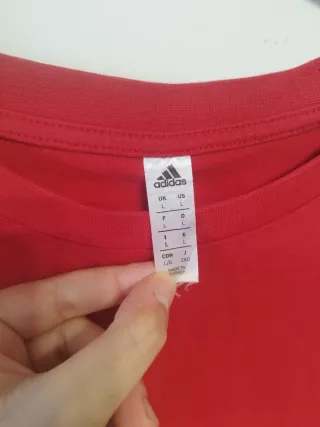 Adidas Core 18 Camiseta Fútbol Roja Sport Minimal