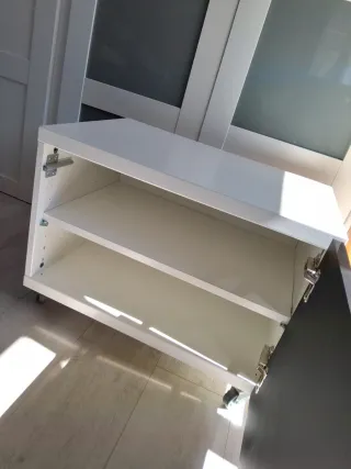 Mueble BESTA IKEA Negro/Blanco