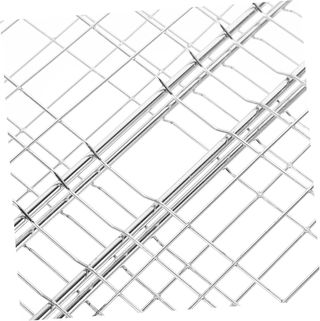 Red barbacoa acero inox. con mango madera 40*60