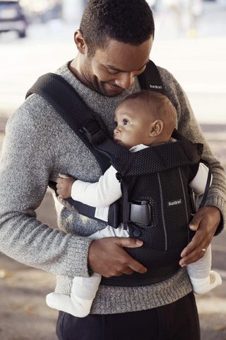 BabyBjörn Mochila Porta Bebé One Air, Malla 3D, Ne