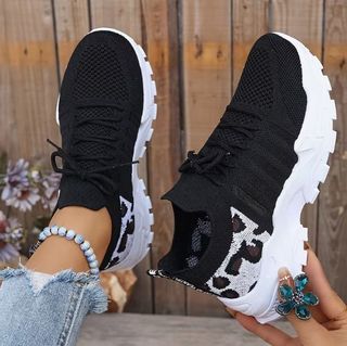 Sneakers Donna Leggere Bianche Nere