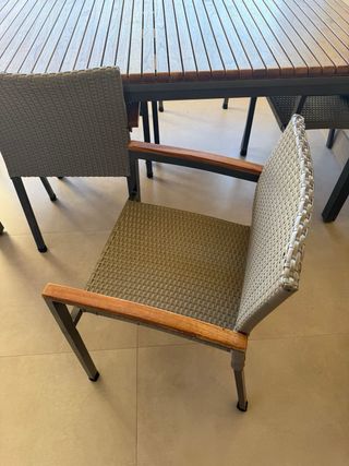 Mesa y 6 Sillas Terraza/Jardín