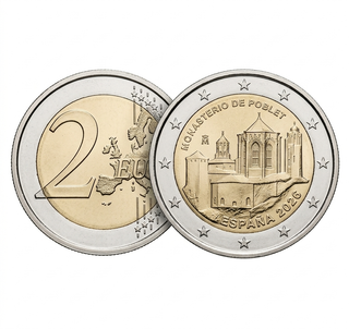 Moneda 2€ España 2026 Monasterio Poblet