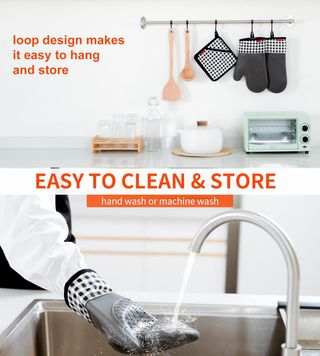 Ankway Guantes Horno, Manoplas de Horno Guantes de