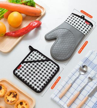 Ankway Guantes Horno, Manoplas de Horno Guantes de