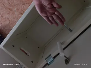 Arcón de madera blanco