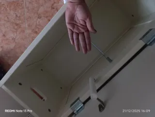 Arcón de madera blanco