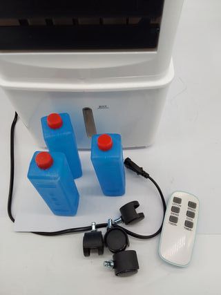 Aire Acondicionado Portátil, 3 en 1 Enfriador de Aire Evaporativo, Humidificador, Ventilador, 3 Velocidades, 9.5 L Tanque de Agu