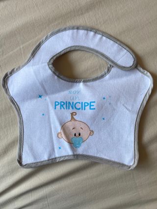 Babero Soy un Príncipe para bebé