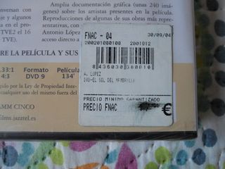 EL SOL DEL MEMBRILLO,DVD,VICTOR ERICE,PRECINTADO.