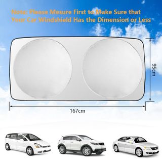 URAQT Parasol Delantero Coche, Sol Sombra, Protect