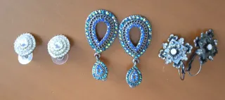 Pendientes Bisutería. 3 pares