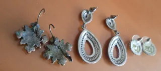 Pendientes Bisutería. 3 pares