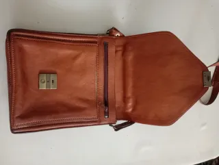 Borsello uomo vintage pelle marrone