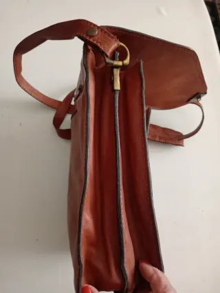 Borsello uomo vintage pelle marrone