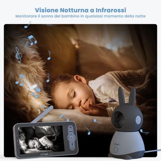 ieGeek Monitor de vídeo y audio 2K con 2 cámaras,