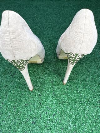 Decolleté Tacco Beige Tg 40