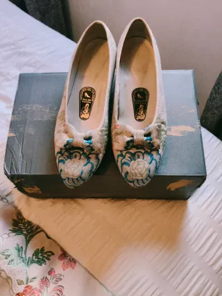 Falda y zapatos de fallera