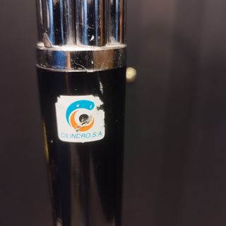 Perchero pie Vintage Space Age Negro/Plata 1,76 cm