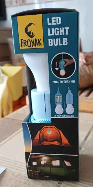 Lámpara LED Froyak colgante cordel