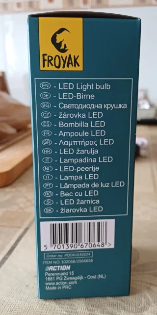 Lámpara LED Froyak colgante cordel