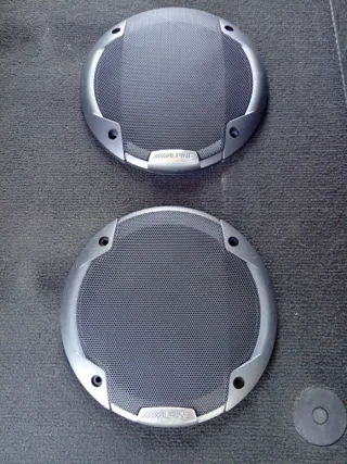 Tapas de altavoces Alpine Negro/Gris